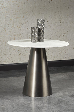 Carrara Marble Round Bistro Table | Splendido Damon | Oroa.com