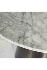 Modern European furniture - Carrara Marble Round Bistro Table - www.oroa.com