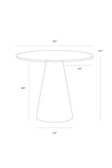 Modern European furniture - Carrara Marble Round Bistro Table - www.oroa.com