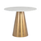Modern European furniture - Carrara Marble Round Bistro Table - www.oroa.com
