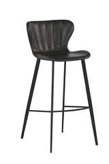 Modern European furniture - Clamshell Style Tufted Bar Stool - www.oroa.com