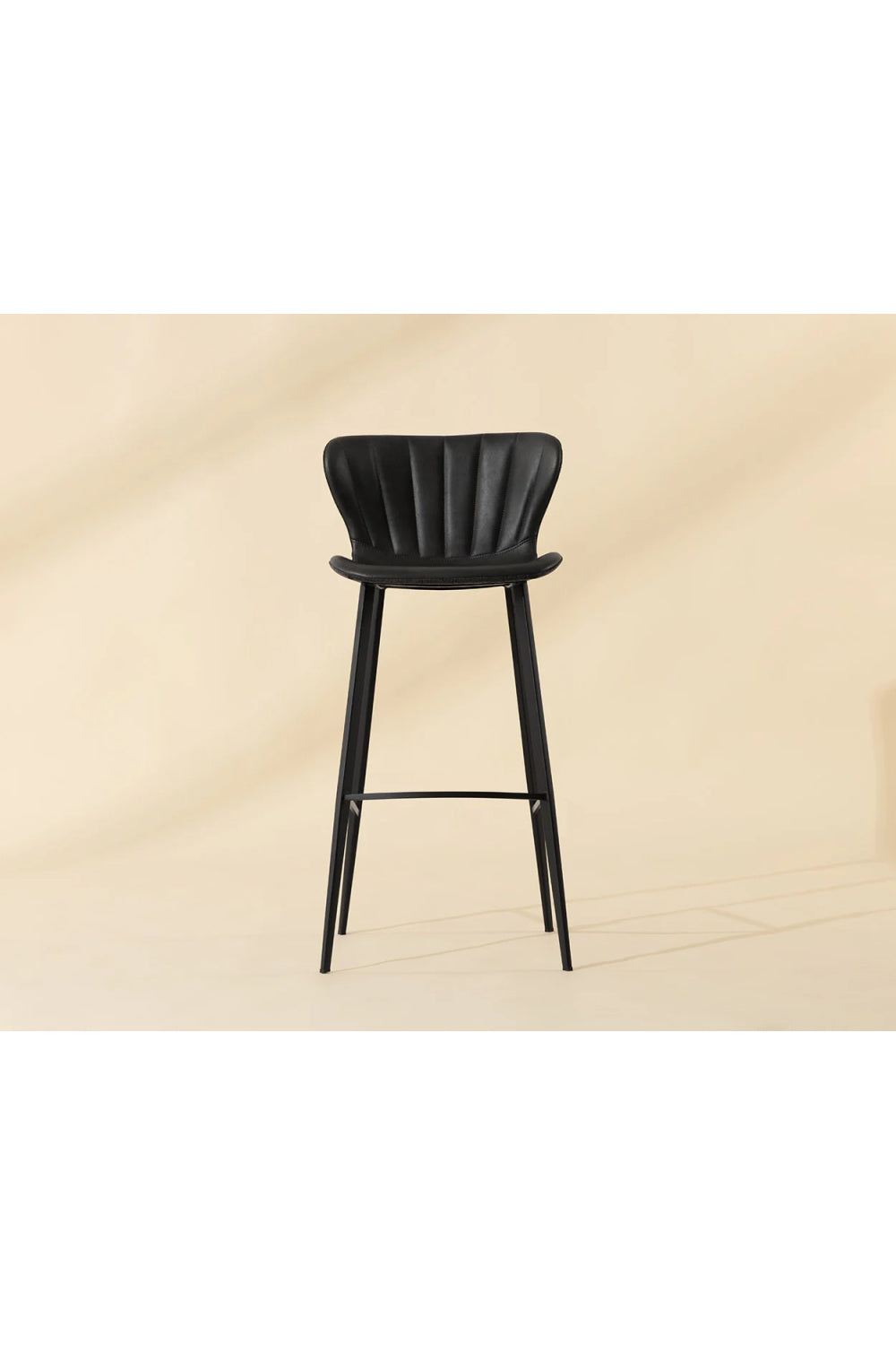 Modern European furniture - Clamshell Style Tufted Bar Stool - www.oroa.com