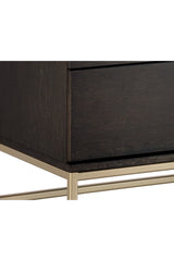 Modern European furniture - Dark Gray Oak 6-Drawer Dresser - www.oroa.com