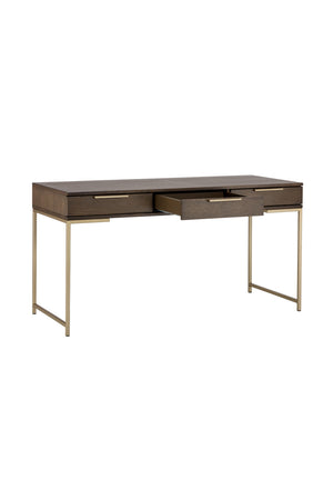 Modern European furniture - Minimalist Wood Office Desk - www.oroa.com
