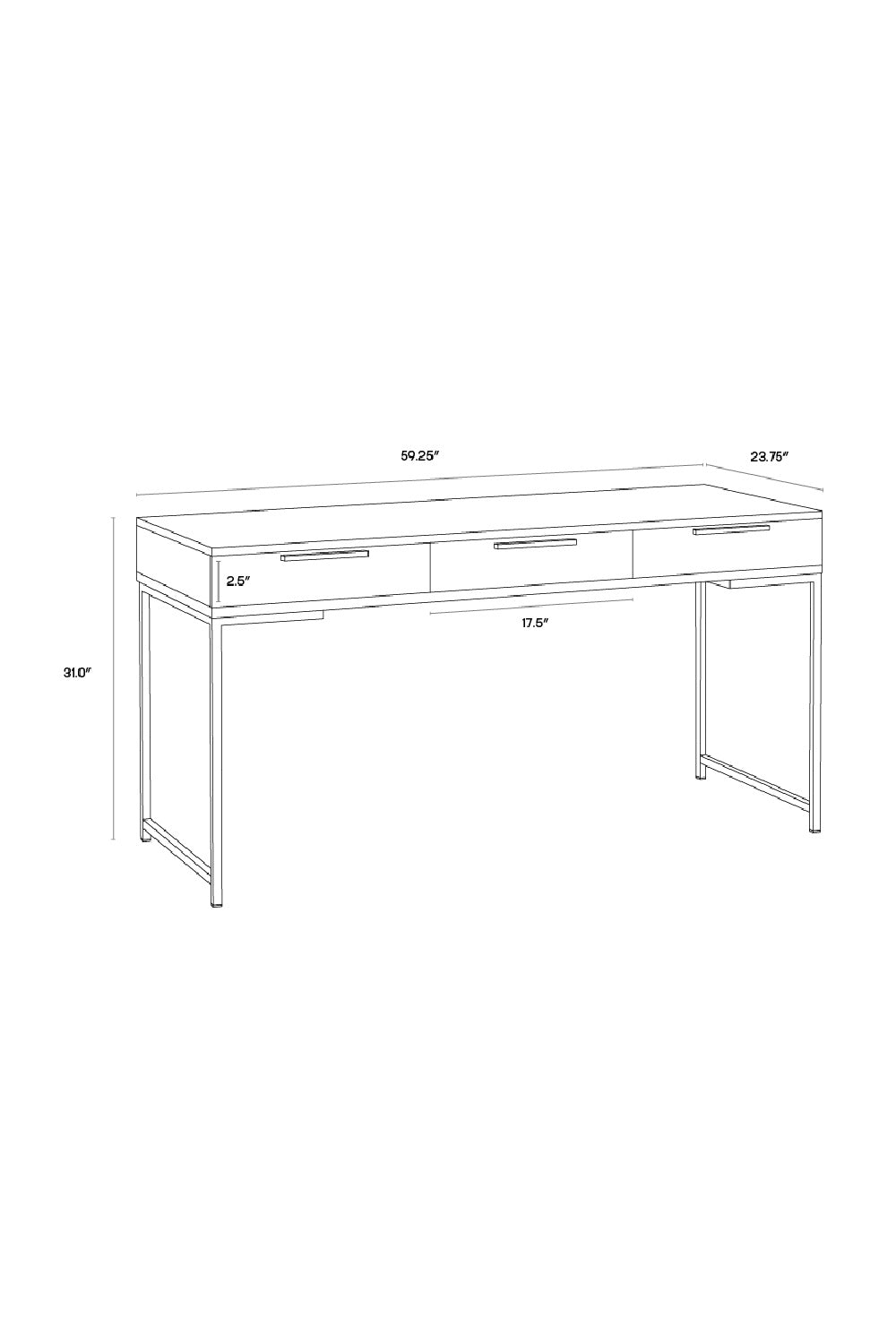 Modern European furniture - Minimalist Wood Office Desk - www.oroa.com