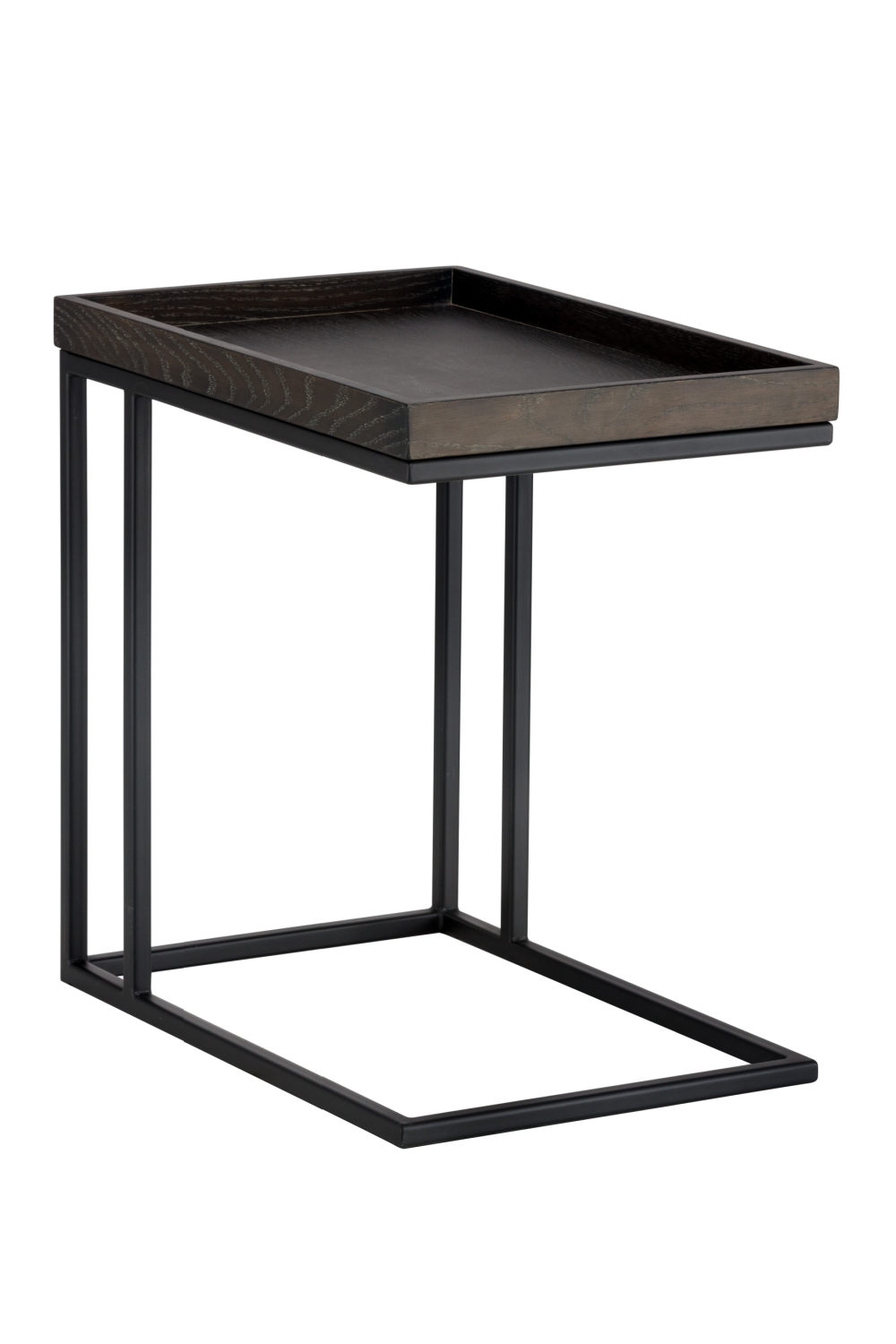 Gray Oak C-Shaped Side Table | Splendido Arden | Oroa.com