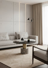 Modern European furniture - Black Oak Top Coffee Table - www.oroa.com
