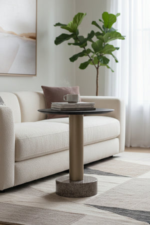   Black Oak Top End Table  Modern European furniture - www.oroa.com | Oroa.com