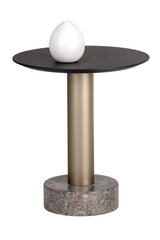 Black Oak Top End Table  Modern European furniture - www.oroa.com
