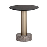 Black Oak Top End Table by Splendido Monaco Side Table, alternate view 2