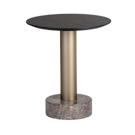Black Oak Top End Table by Splendido Monaco Side Table, alternate view 2