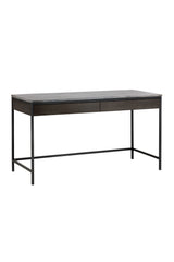 Modern European furniture - Gray Marble 2-Drawer Console Table - www.oroa.com