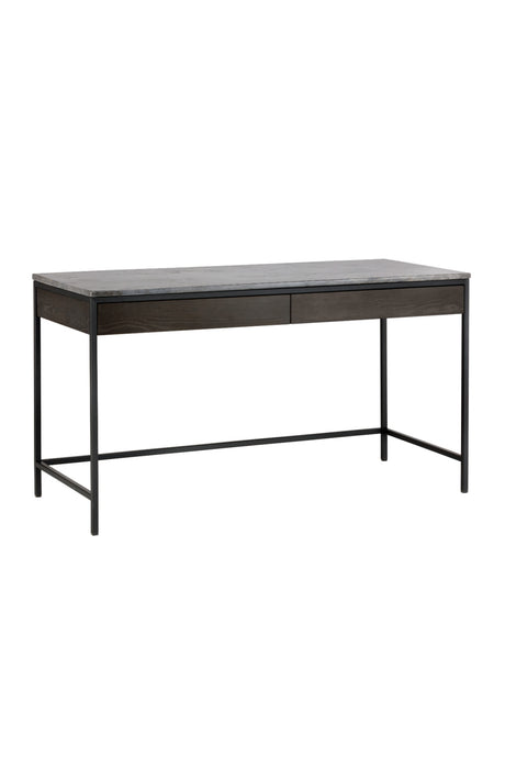 Gray Marble 2-Drawer Console Table | Splendido Stamos | Oroa.com