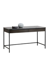Modern European furniture - Gray Marble 2-Drawer Console Table - www.oroa.com