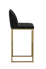 Modern European furniture - Gray Runch-Back Bar Stool - www.oroa.com