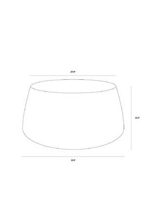 Ombre Concrete Drum Indoor/Outdoor Coffee Table | Splendido Aries | Oroa.com