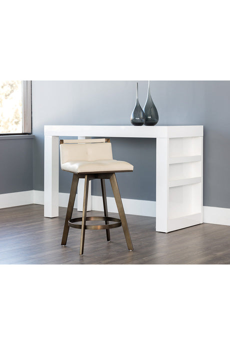 Modern European furniture - Swivel Counter Stool with Metal Frame - www.oroa.com