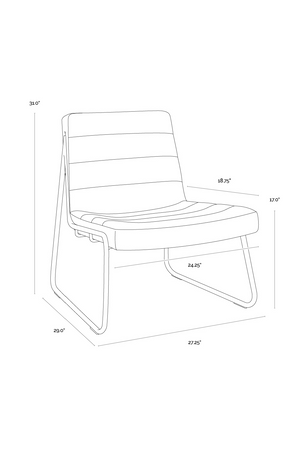 Brown Leather Lounge Chair | Splendido Anton | Oroa.com