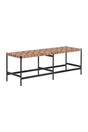 Modern European furniture - Hand-Woven Leather Bench - www.oroa.com