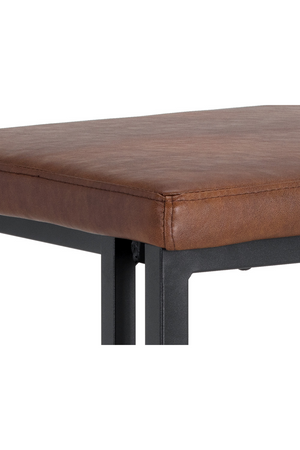Leather Look Cantilevered Bar Stool | Splendido Boone | Oroa.com