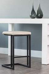 Modern European furniture - Leather-Look Backless Counter Stools (2) - www.oroa.com