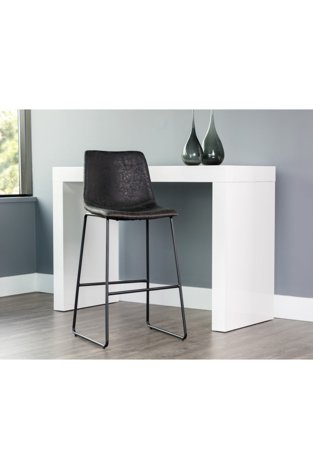 Modern European furniture - Antique Black Bar Stool - www.oroa.com