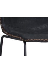 Modern European furniture - Leather-Look Mid-Century Counter Stools (2) - www.oroa.com