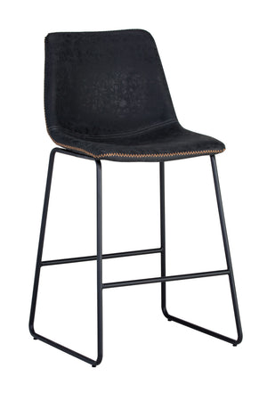 Modern European furniture - Leather-Look Mid-Century Counter Stools (2) - www.oroa.com