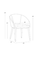 Modern European furniture - Cutout-Back Dining Amchair - www.oroa.com