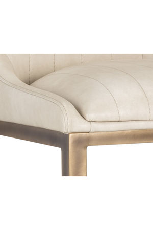 Leather-Look Vertical-Channeled Bar Stool | Splendido Halden | Oroa.com