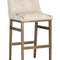 Modern European furniture - Leather-Look Vertical-Channeled Bar Stool - www.oroa.com