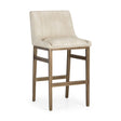 Leather-Look Vertical-Channeled Bar Stool by Splendido Halden Barstool