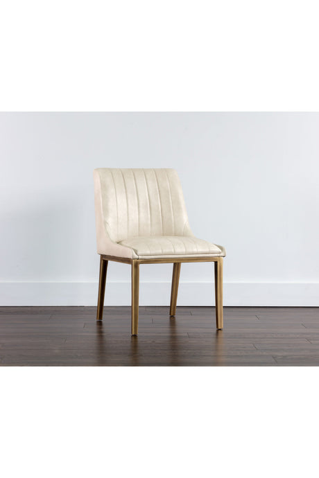 Modern European furniture - Vertical Stitched Dining Chairs (2) - www.oroa.com