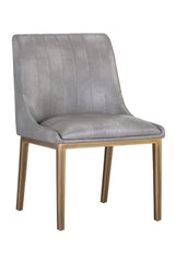 Modern European furniture - Vertical Stitched Dining Chairs (2) - www.oroa.com
