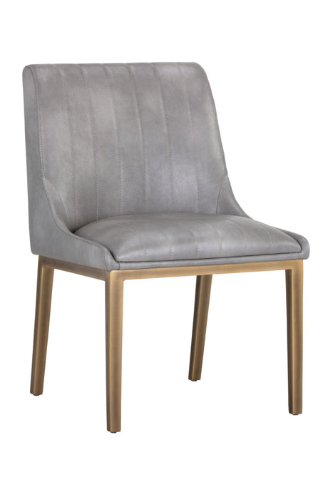 Modern European furniture - Vertical Stitched Dining Chairs (2) - www.oroa.com