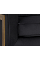 Modern European furniture - Bronze Frame Cantilevered Lounge Chair - www.oroa.com