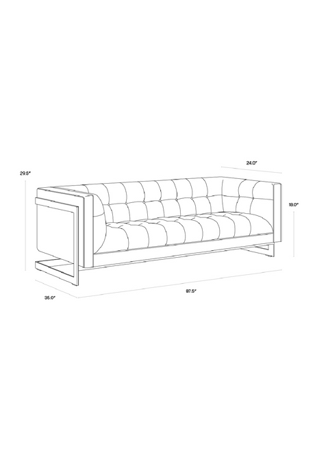 Modern European furniture - Button Tufted Sofa - www.oroa.com