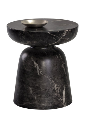 Modern European furniture - Marble-Look Indoor/Outdoor End Table - www.oroa.com