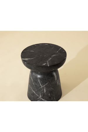 Modern European furniture - Marble-Look Indoor/Outdoor End Table - www.oroa.com