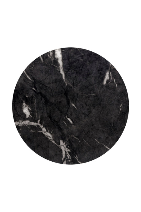 Modern European furniture - Round Marble-Look Indoor/Outdoor End Table - www.oroa.com
