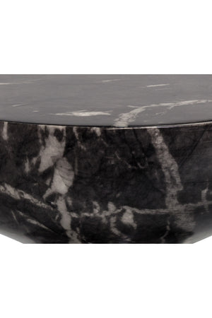 Modern European furniture - Round Marble-Look Indoor/Outdoor End Table - www.oroa.com