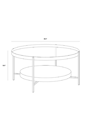 Black Glass Coffee Table | Splendido Kiernan | Oroa.com
