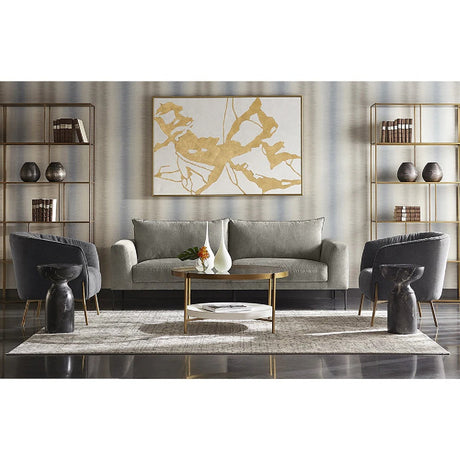 Modern European furniture - Black Glass Coffee Table - www.oroa.com