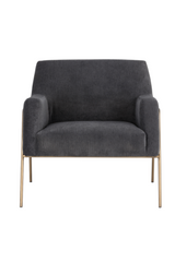 Modern European furniture - Fabric Upholstered Lounge Chair - www.oroa.com
