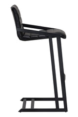 Modern European furniture - Horizontal Channel-Tufted Bar Stools (2) - www.oroa.com