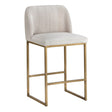 Ruched-Back Fabric Counter Stool by Splendido Nevin