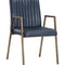 Modern European furniture - Channeled Leather Look Dining Chair - www.oroa.com