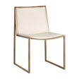 Cream Leather Look Dining Chairs (2) by Splendido Blair, alternate view 2