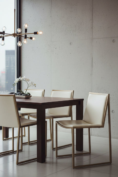 Cream Leather Look Dining Chairs (2) | Splendido Blair | Oroa.com