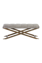 Modern European furniture - Channel Tufted Bench - www.oroa.com